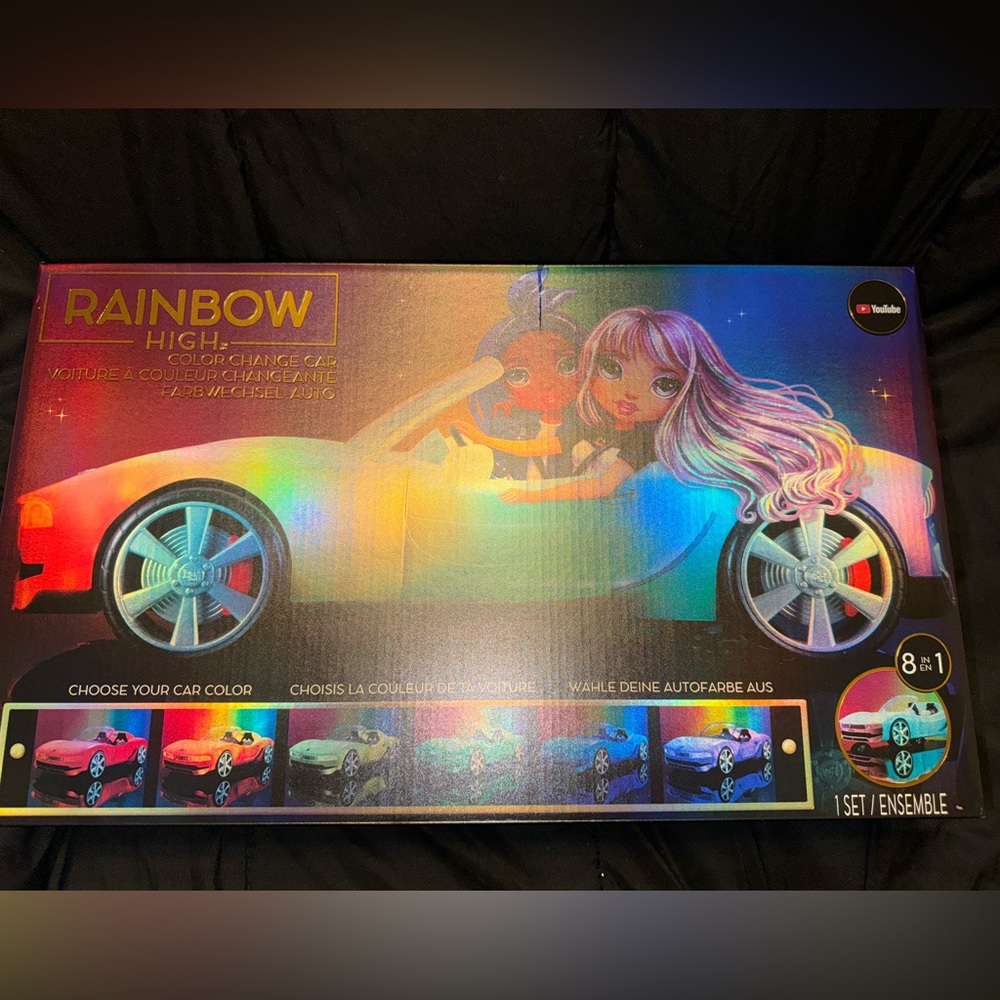 *SOLD*Rainbow High Color Change Car, NIB